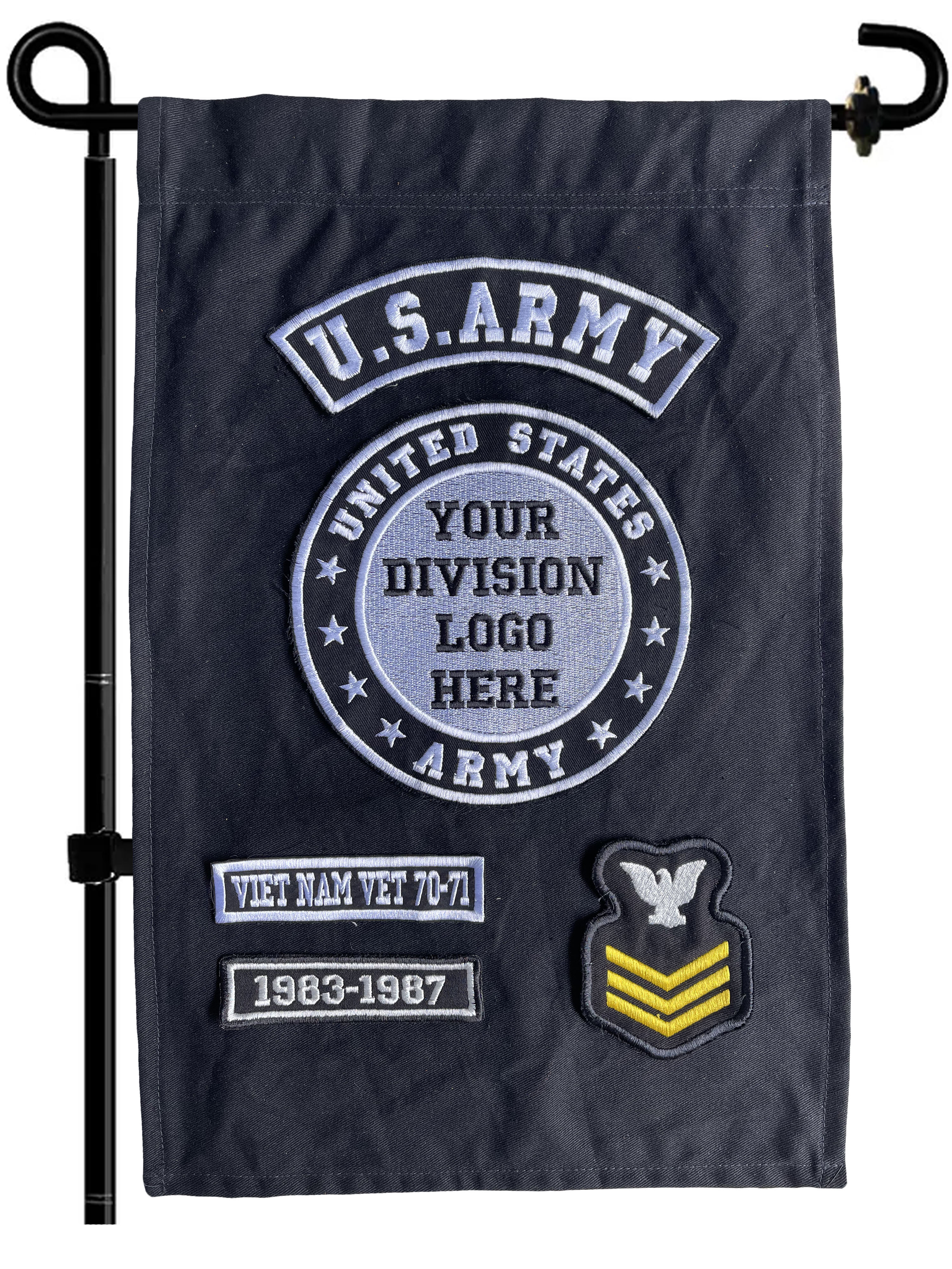 Army Door Banner Custom Army Embroidered Flag