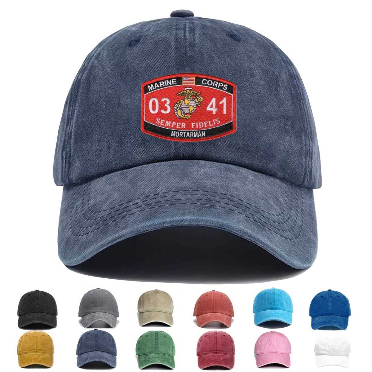 0341 Mortarman Mos Embroidered Hat - Custom Hat