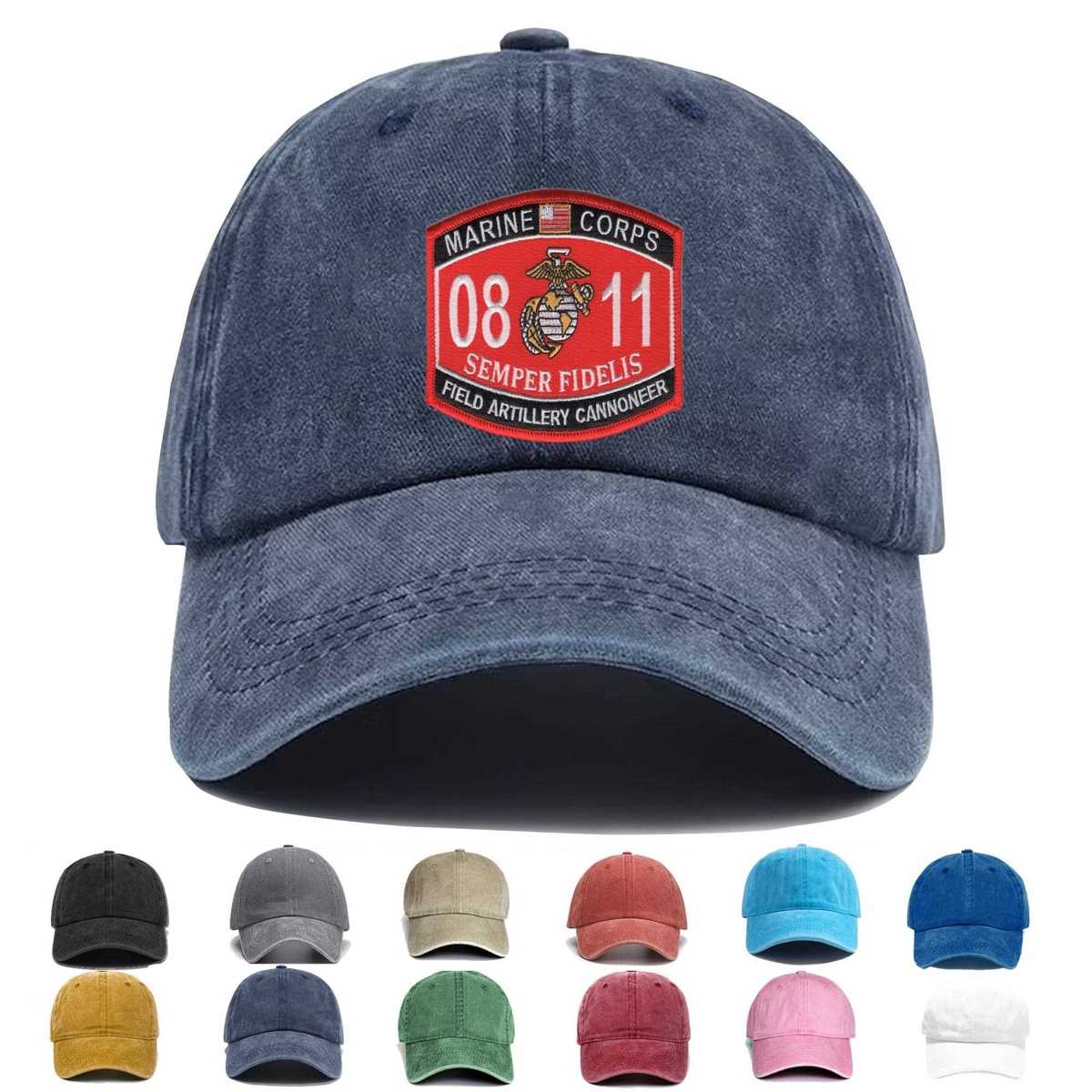 0811 Field Artillery Cannoneer Mos Embroidered Hat - Custom Hat