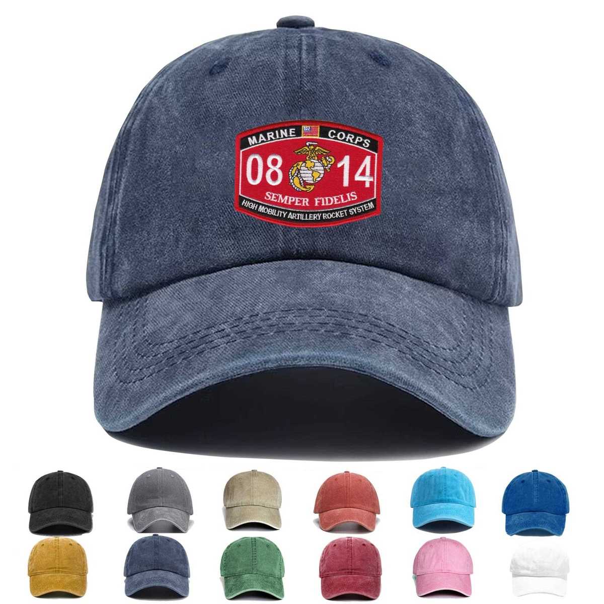 0814 High Mobility Artillery Rocket System Mos Embroidered Hat - Custom Hat
