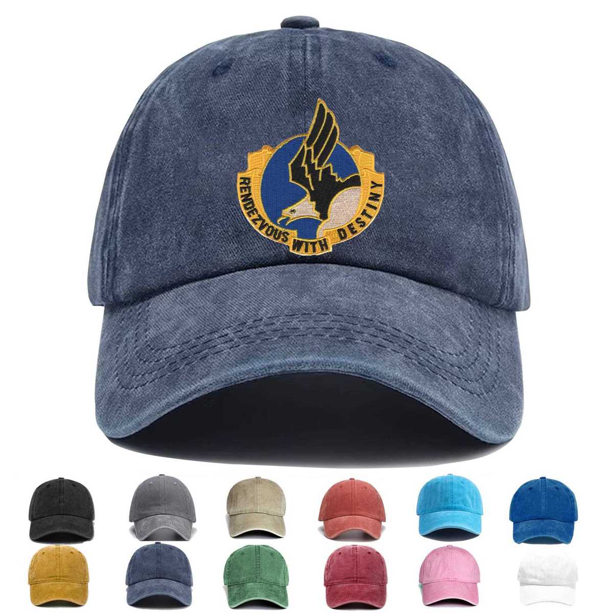 101st Airborne Division Screaming Eagles Crest Embroidered Hat - Custom Hat