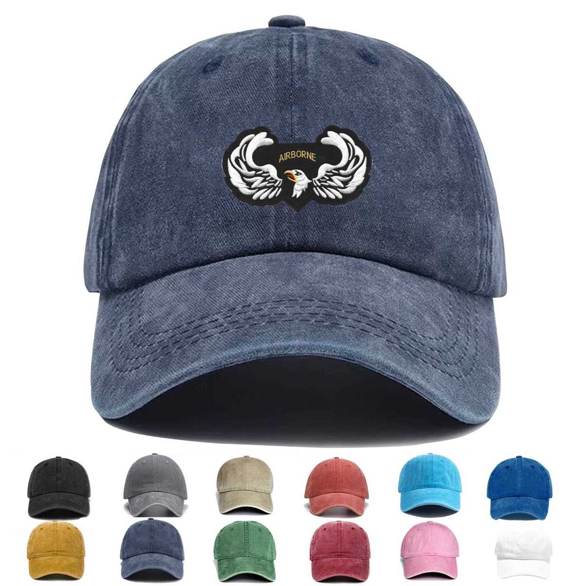 101st Airborne Division Screaming Eagles Wings Embroidered Hat - Custom Hat