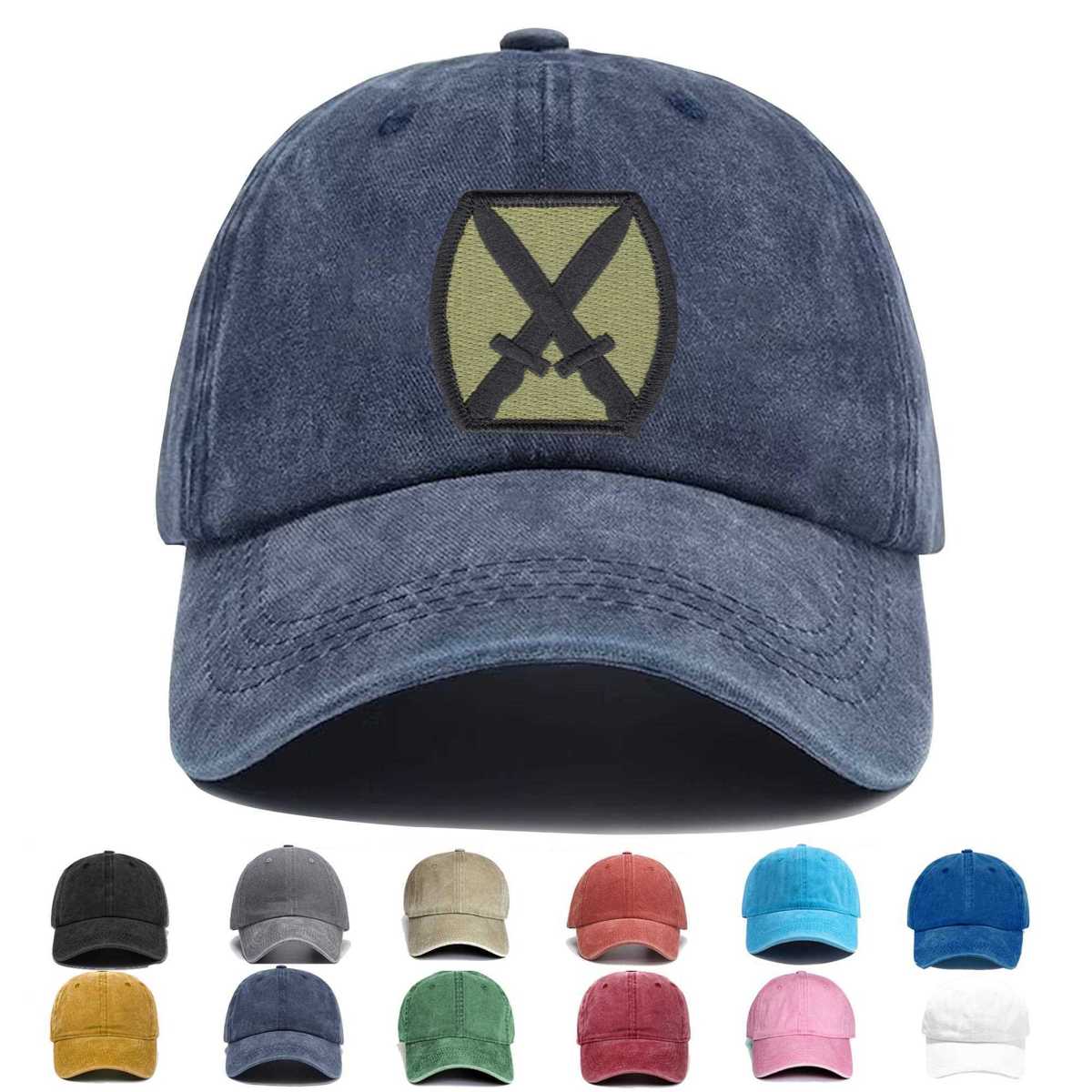 10th Mountain Division Od Embroidered Hat - Custom Hat