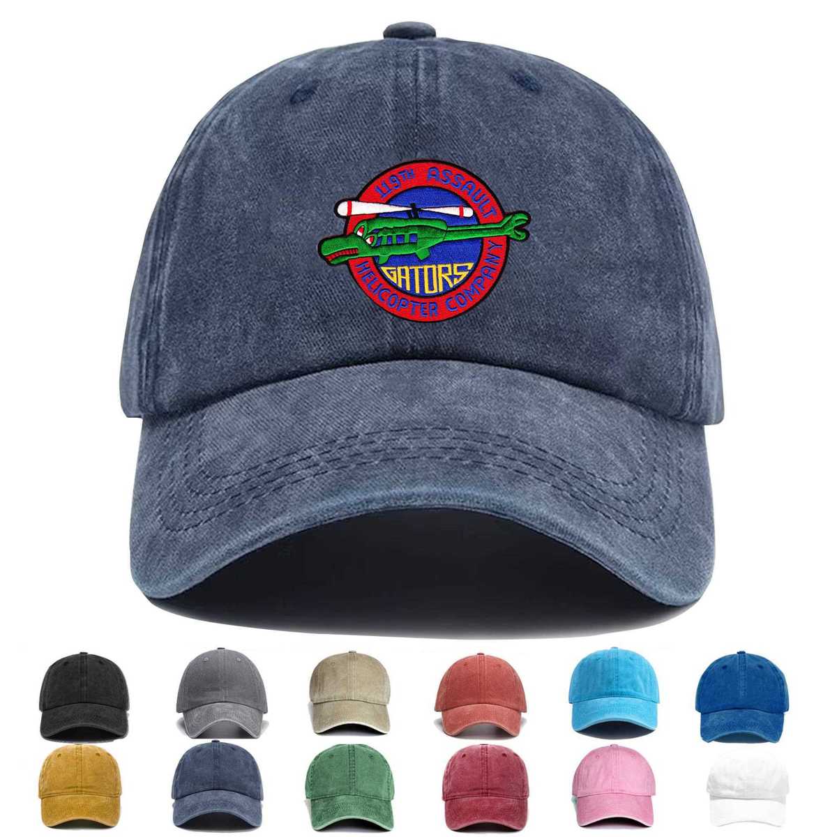 119th Aviation Assault Helicopter Company Gators Embroidered Hat - Custom Hat