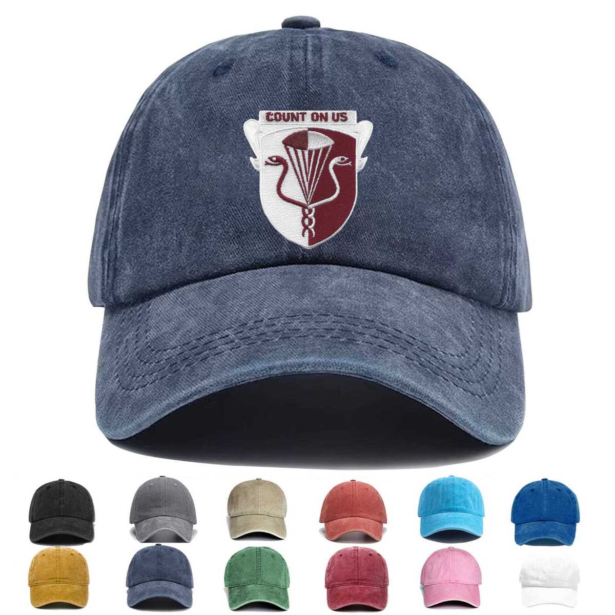 11th Airborne Medical Battalion Embroidered Hat - Custom Hat