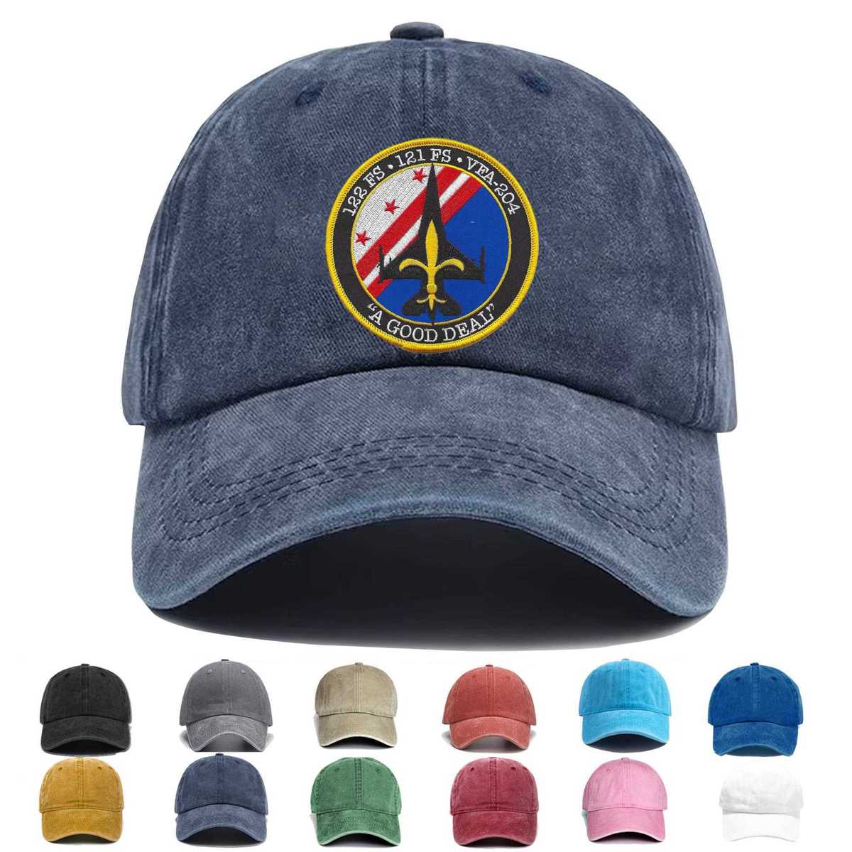 121st Fighter Squadron Det New Orleans Embroidered Hat - Custom Hat