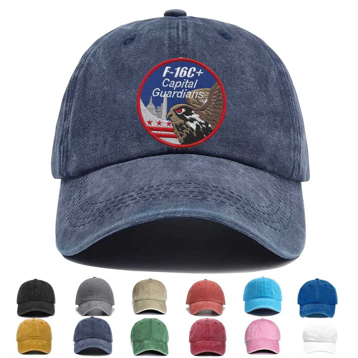 121st Fighter Squadron F 16c Embroidered Hat - Custom Hat