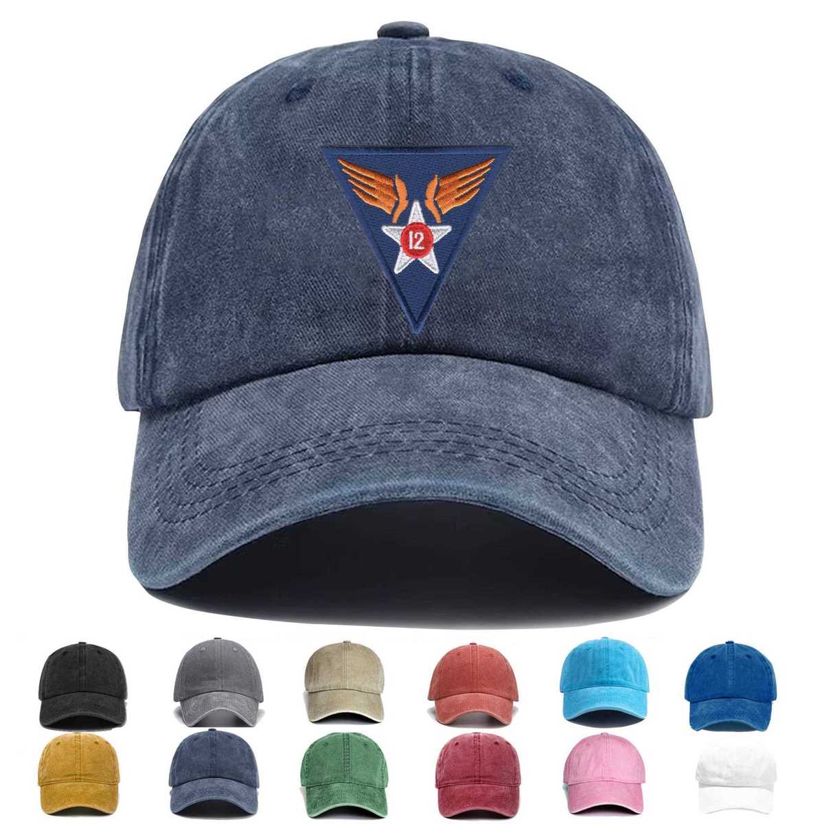 12th Air Force Shoulder Embroidered Hat - Custom Hat