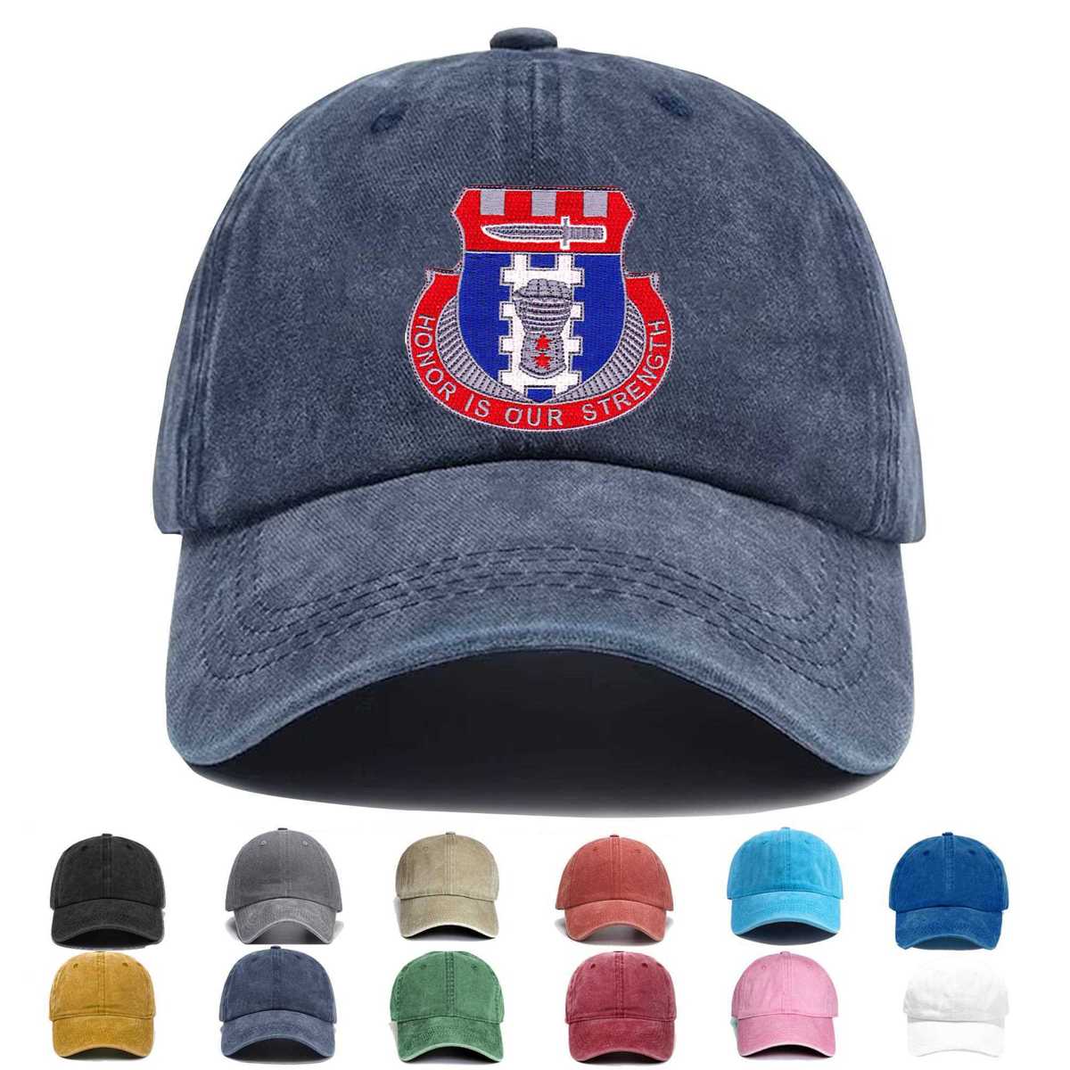 155th Armored Brigade Combat Team Special Troops Battalion Stb 61 Embroidered Hat - Custom Hat