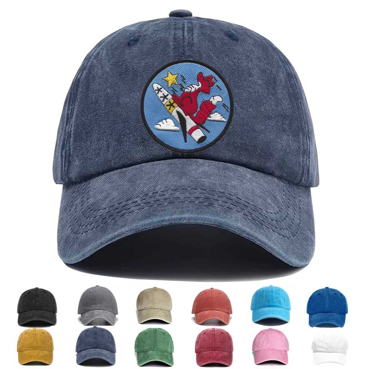 157th Fighter Squadron Colored Version Embroidered Hat - Custom Hat