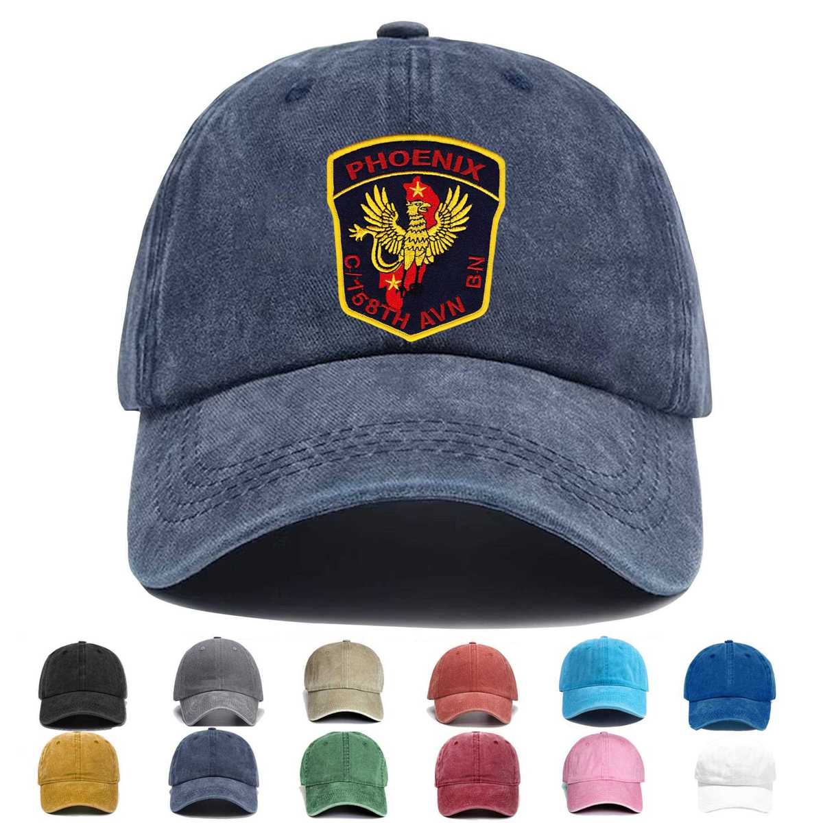 158th Avaition Battalion 101st Division C Company Embroidered Hat - Custom Hat