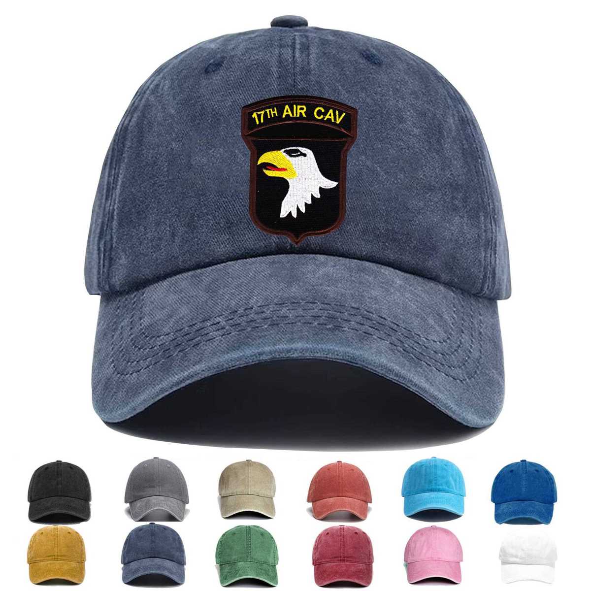 17th Airborne Cavalry Regiment 101st Airborne Division Embroidered Hat - Custom Hat