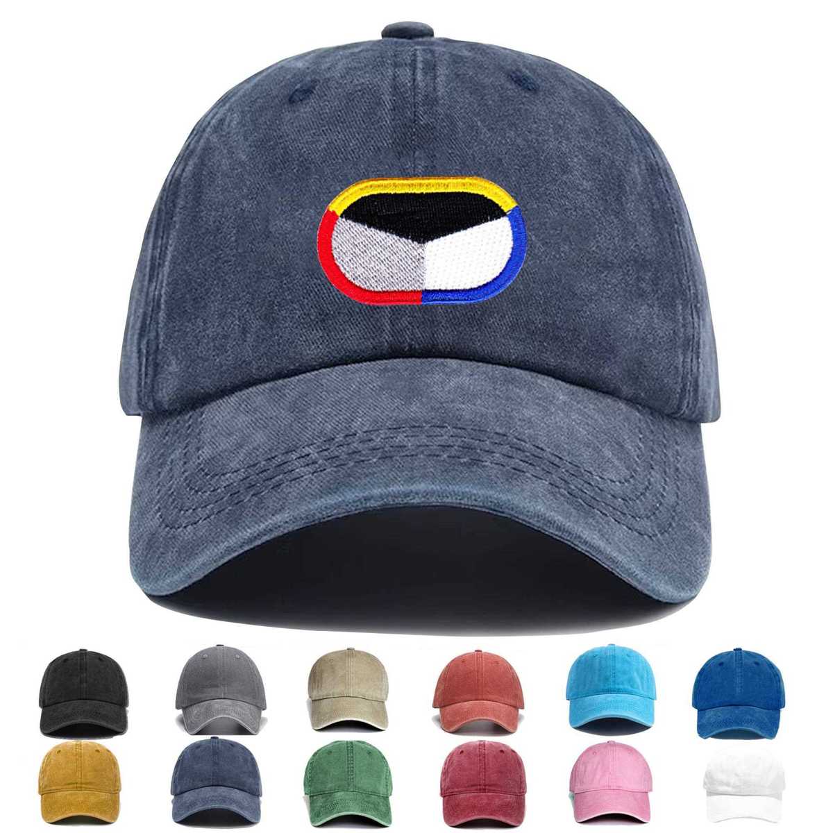 18th Psychological Airbrone Operations Cammand Oval Embroidered Hat - Custom Hat