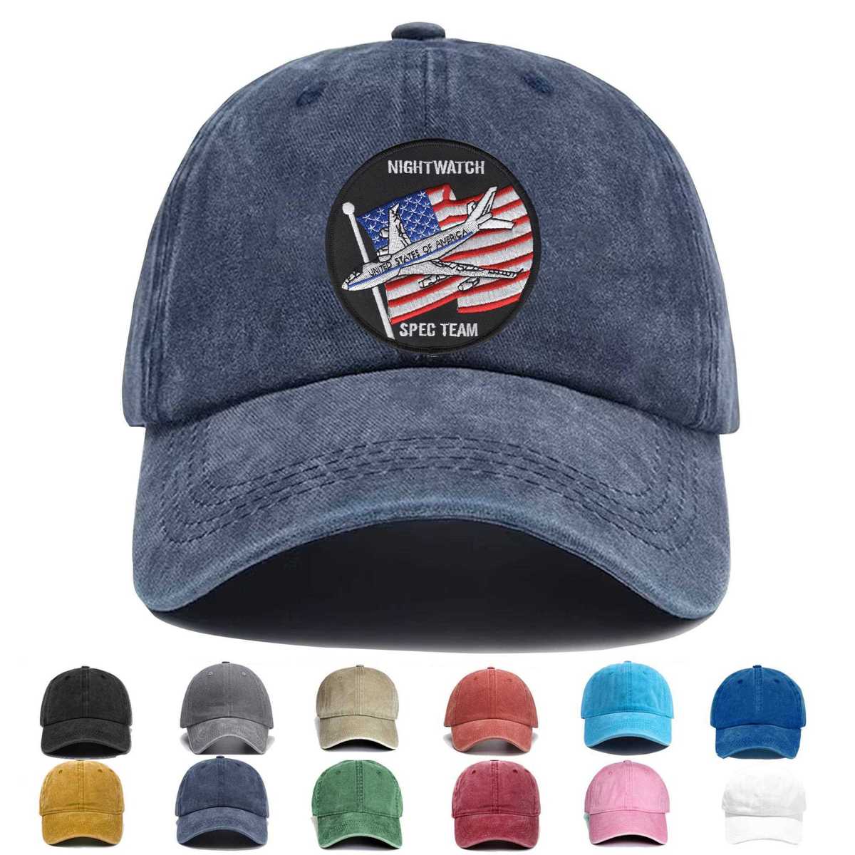 1st Airborne Command And Control Squadron Nightwatch Spec Team Embroidered Hat - Custom Hat