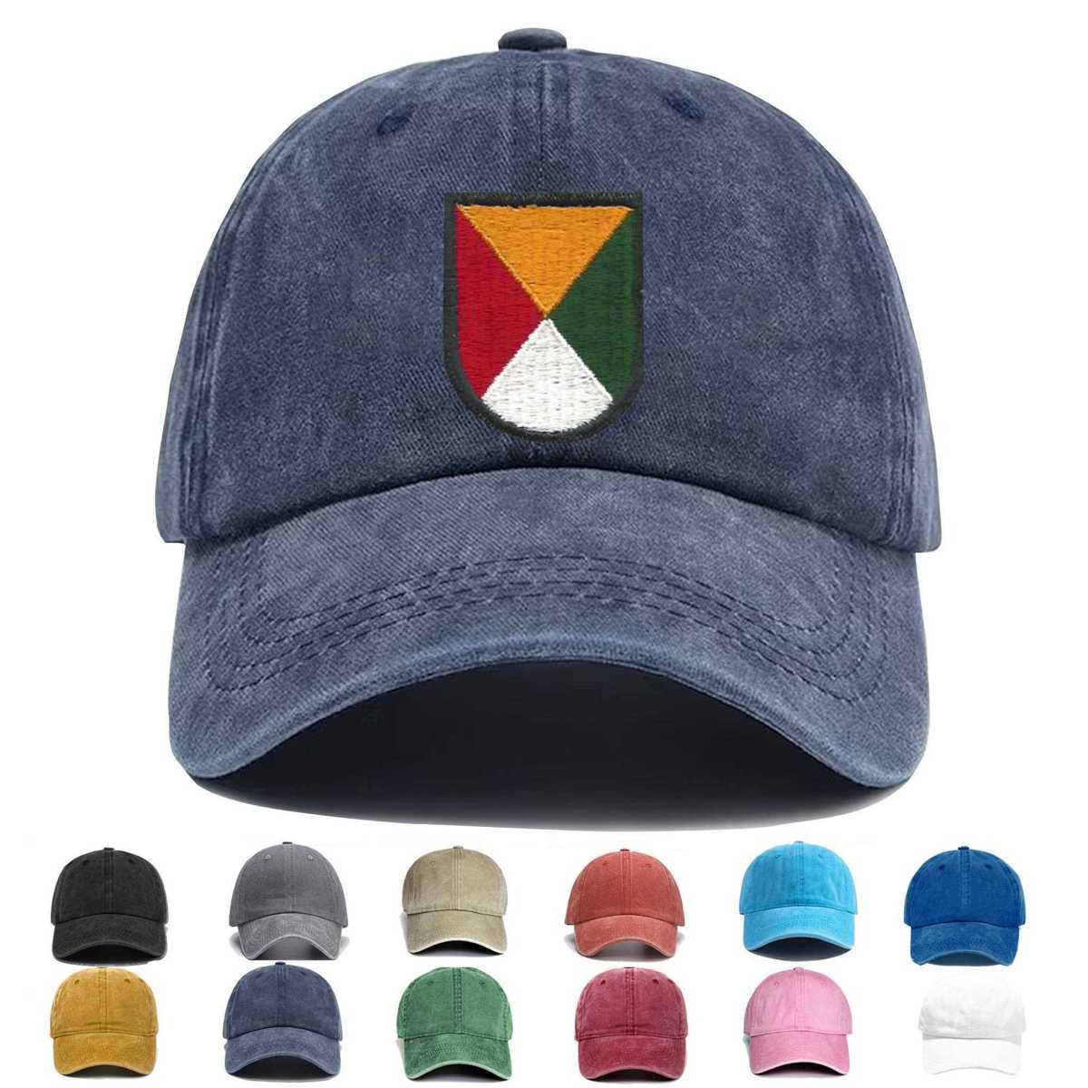 1st Armored Brigade Flash Embroidered Hat - Custom Hat