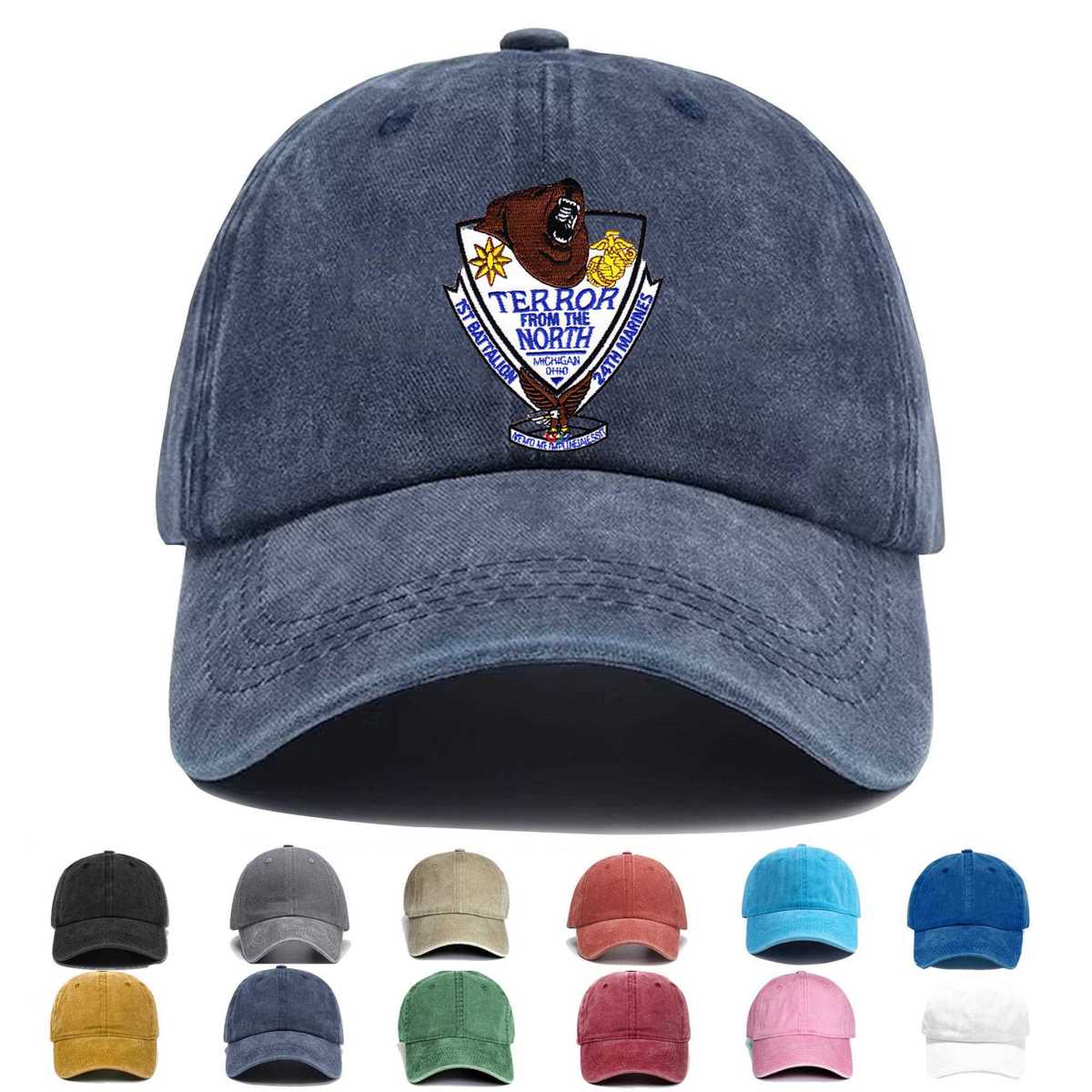 1st Battalion 24th Marine Embroidered Hat - Custom Hat