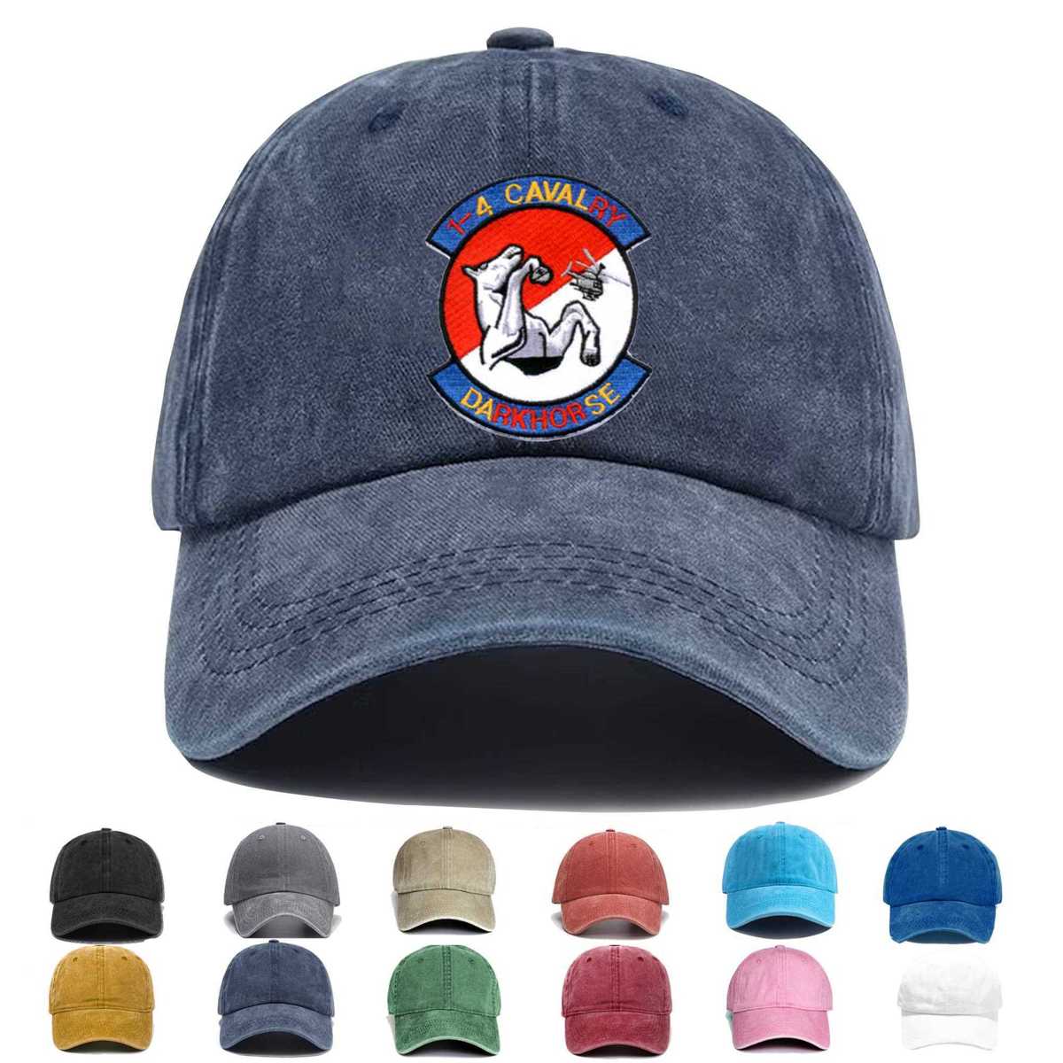 1st Battalion 4th Cavalry Regiment Embroidered Hat - Custom Hat