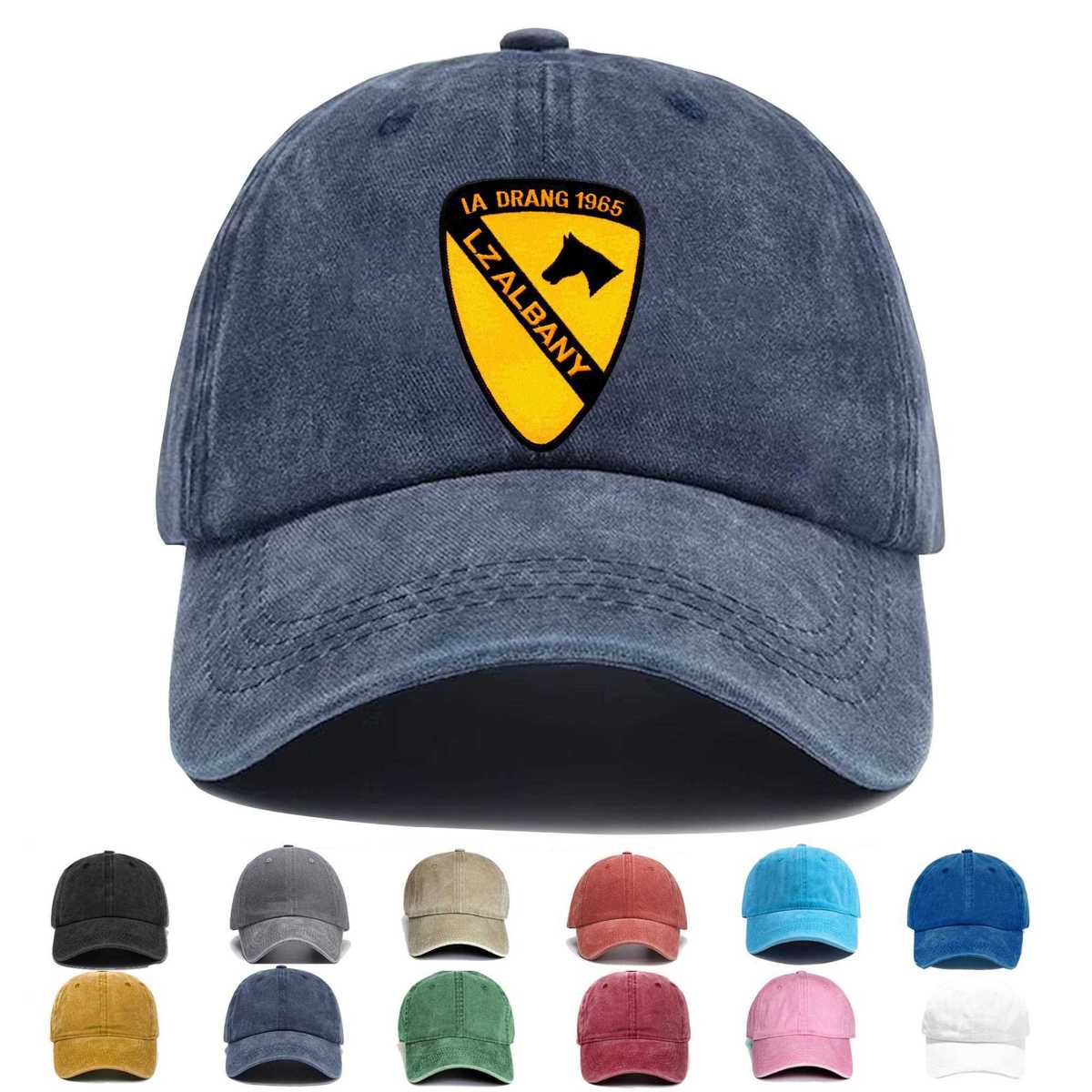 1st Cavalry Division Ia Drang 1965 Lz Albany Vietnam Embroidered Hat - Custom Hat