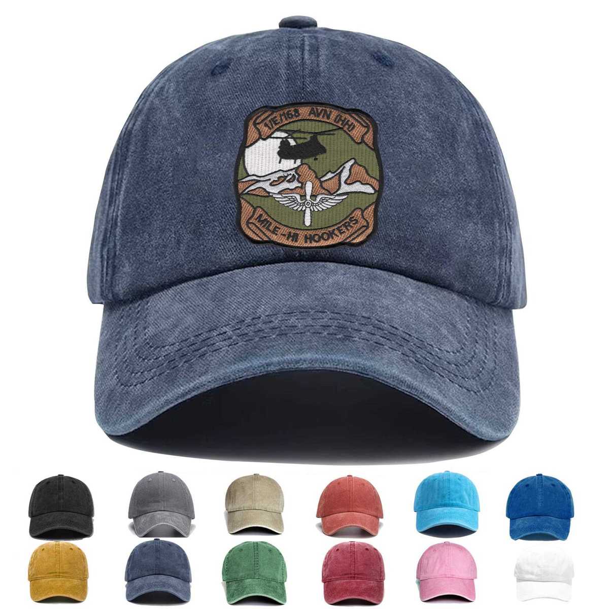 1st Detachment E Company 168th Aviation Regiment Embroidered Hat - Custom Hat