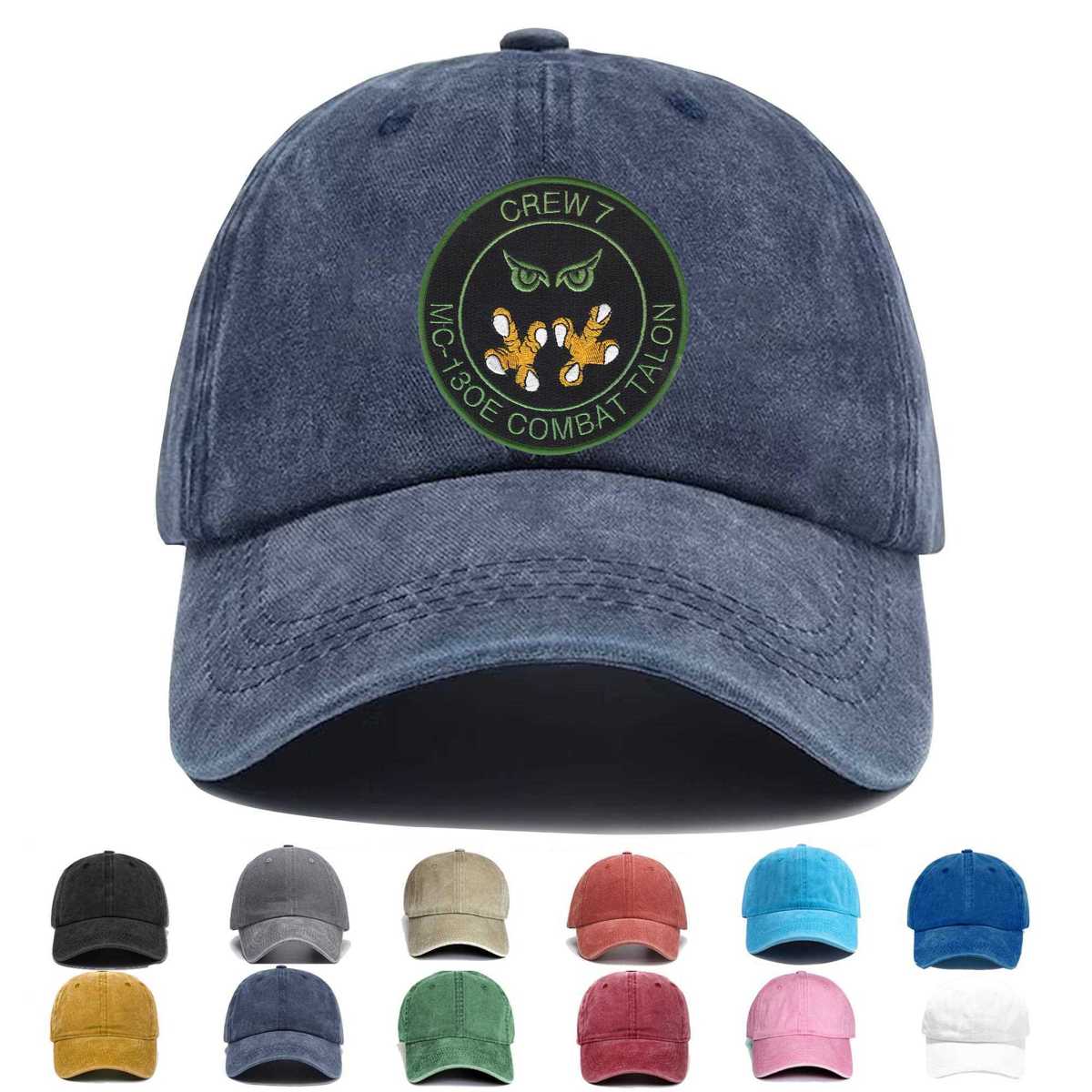 1st Sos Crew 7 Mc 130e Embroidered Hat - Custom Hat