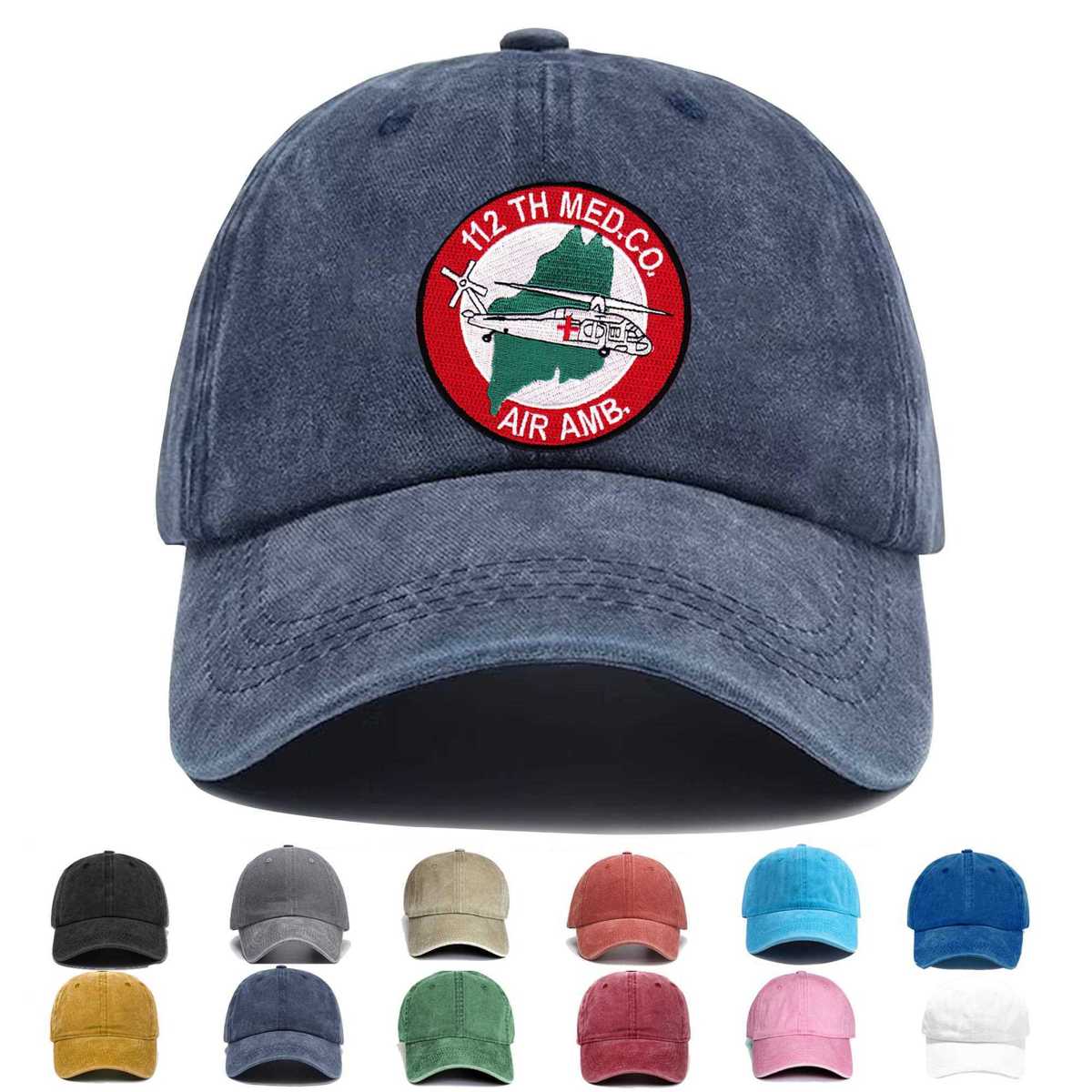 1st Squadron 112th Aviation Medical Company Air Ambulance Embroidered Hat - Custom Hat