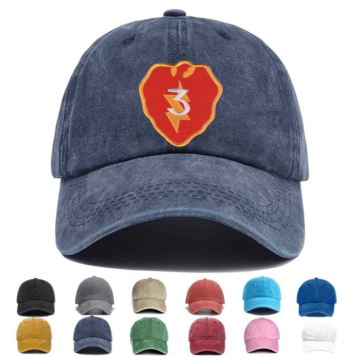 25th Infantry Division 3rd Brigade 4 Inch Embroidered Hat - Custom Hat
