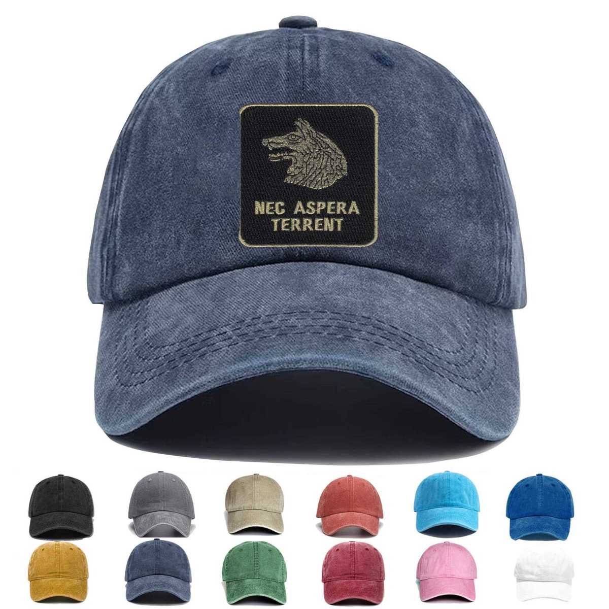 27th Infantry Regiment Nec Aspera Terrent Embroidered Hat - Custom Hat