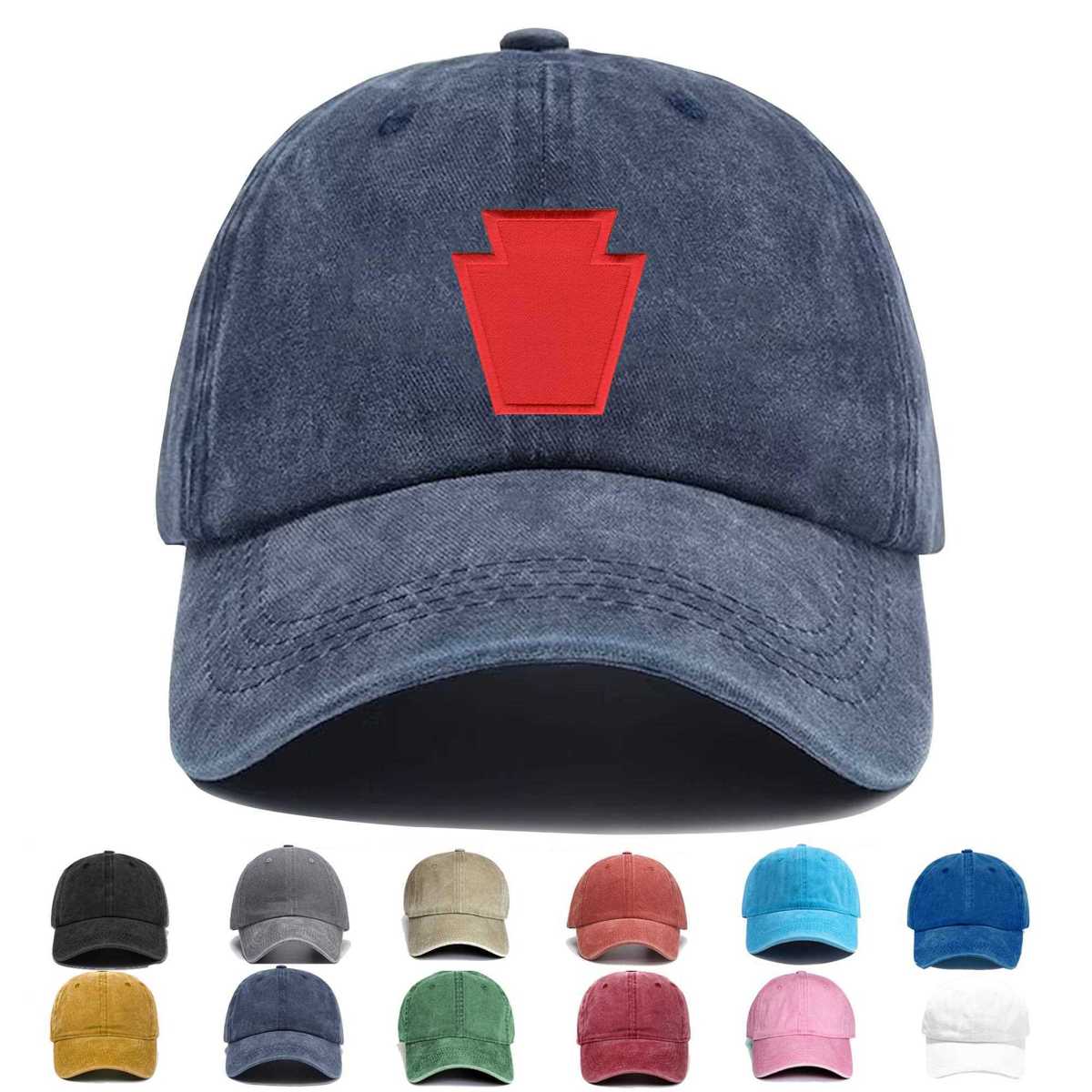 28th Infantry Division Keystone Embroidered Hat - Custom Hat