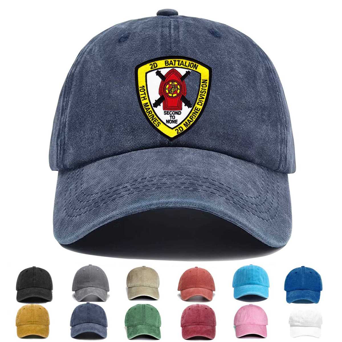 2nd Battalion 10th Marines 2d Marine Division Artillery Embroidered Hat - Custom Hat