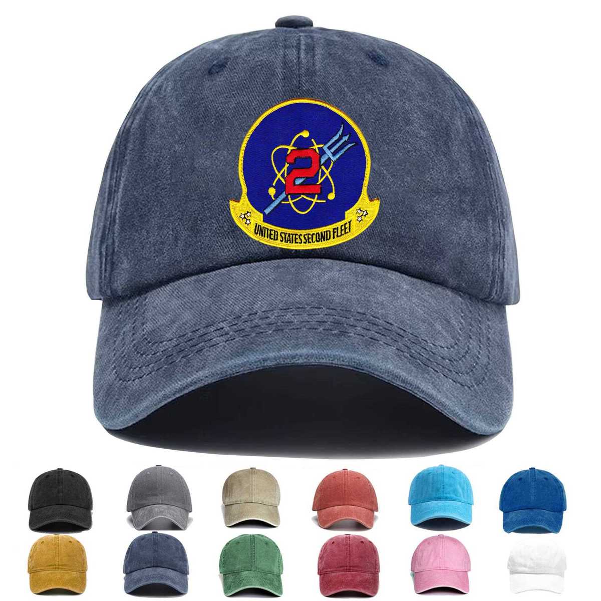 2nd Fleet Blue Field Embroidered Hat - Custom Hat