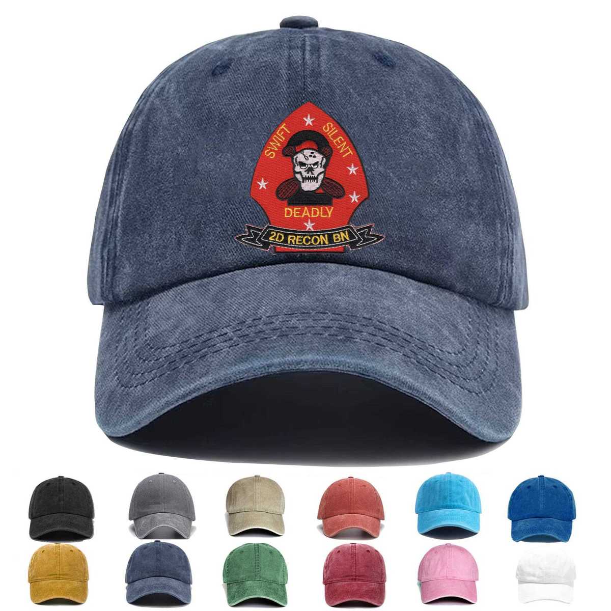 2nd Reconnaissance Battalion Swift Silent Deadly Embroidered Hat - Custom Hat