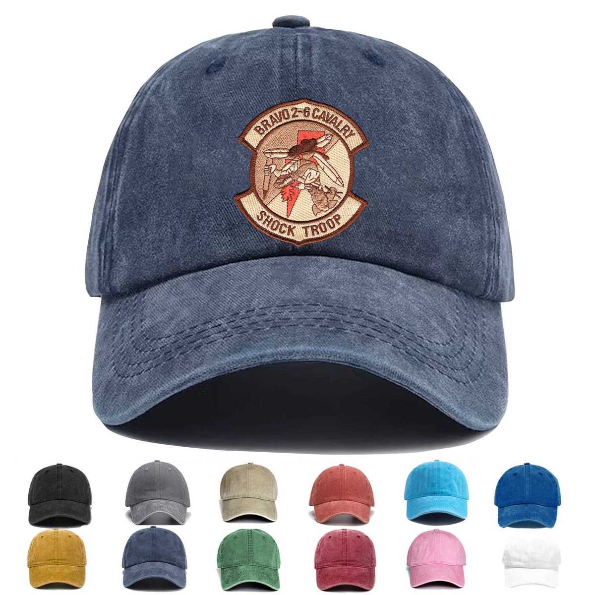 2nd Squadron 6th Aviation Air Cavalry Regiment B Troop Desert Embroidered Hat - Custom Hat