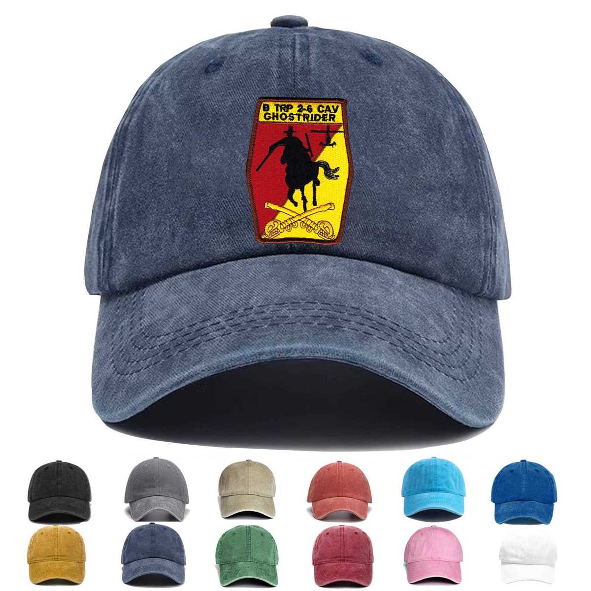 2nd Squadron 6th Aviation Air Cavalry Regiment B Troop Embroidered Hat - Custom Hat