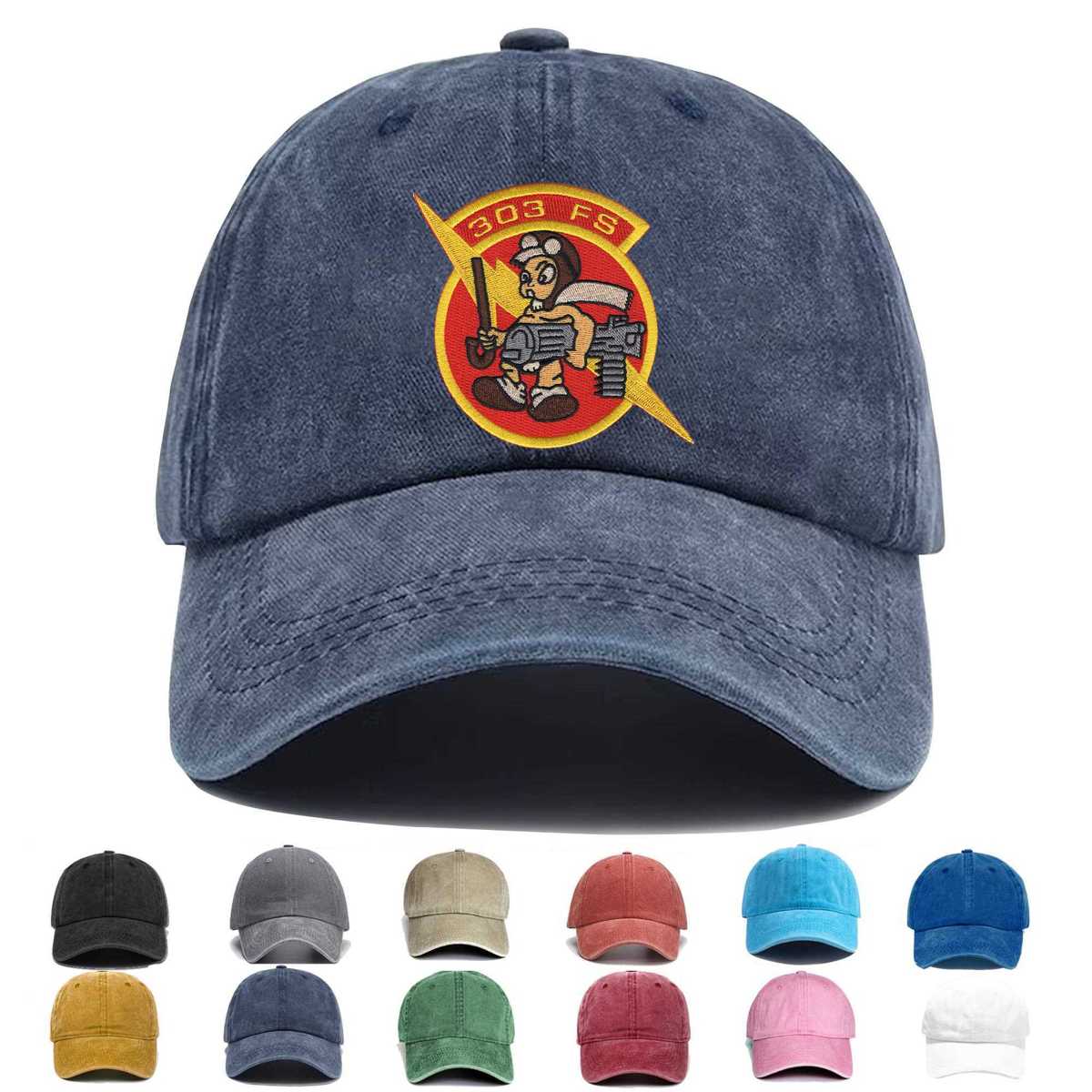303rd Fighter A 10 Squadron Embroidered Hat - Custom Hat