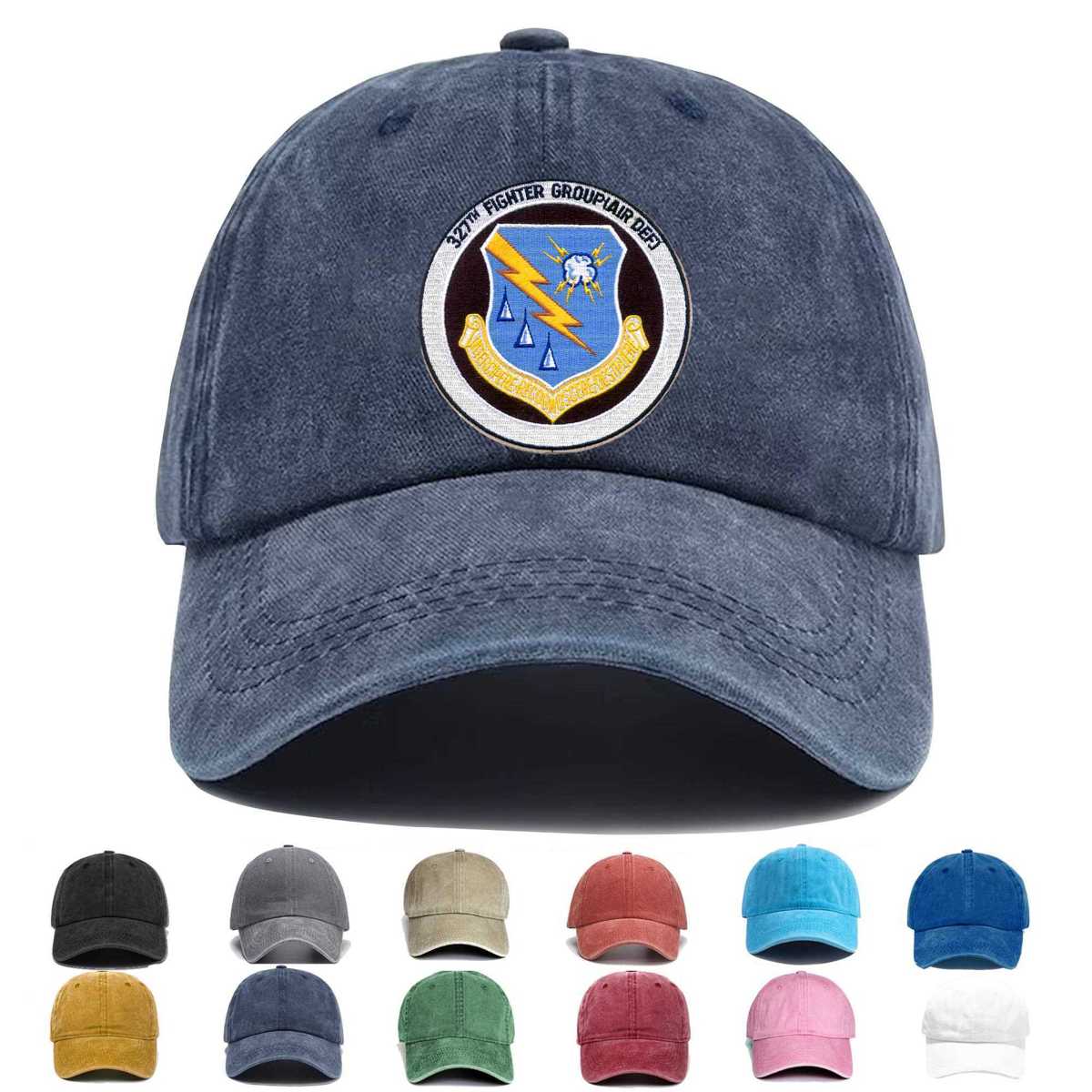 327th Fighter Group Air Def Embroidered Hat - Custom Hat