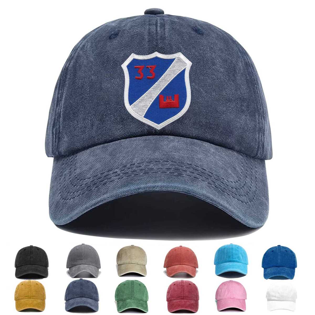 33rd Airborne Engineer Battalion Embroidered Hat - Custom Hat