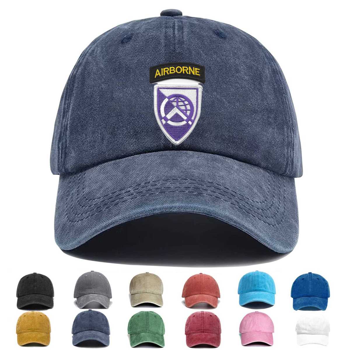360th Civil Affair Airborne Brigade Embroidered Hat - Custom Hat