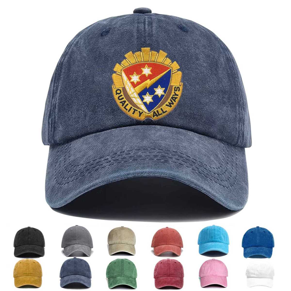 369th Signal Battalion Quality All Ways Embroidered Hat - Custom Hat