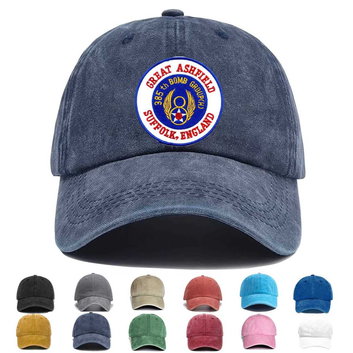 385th Bombardment Group Suffolk England Embroidered Hat - Custom Hat