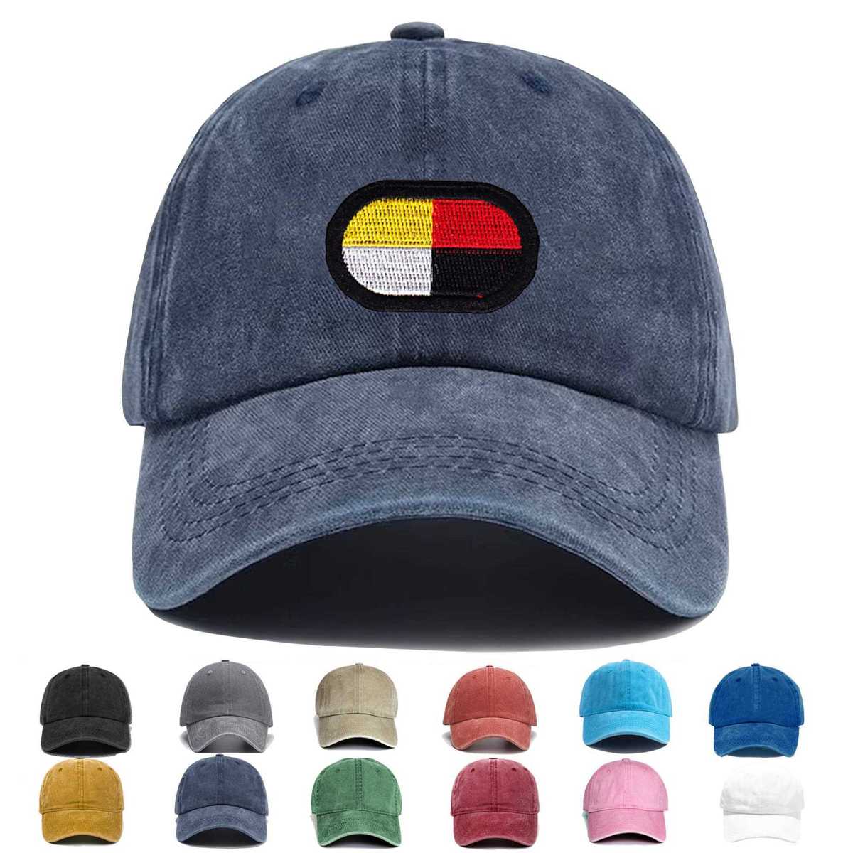 3rd Airborne Special Forces Group Black Oval Embroidered Hat - Custom Hat