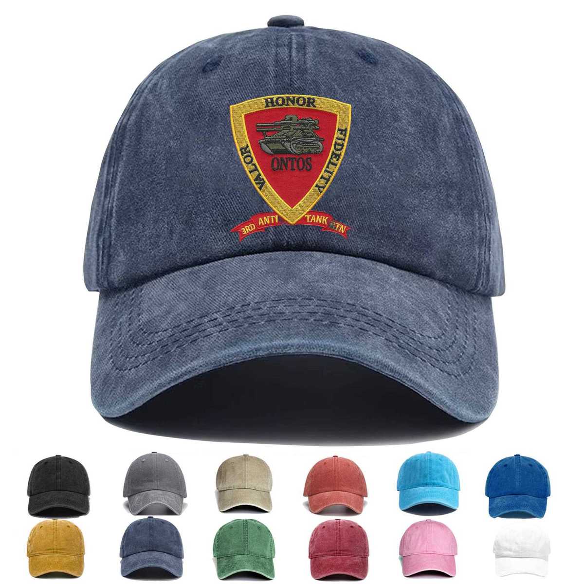 3rd Anti Tank Battalion Valor Honor Fidelity Embroidered Hat - Custom Hat