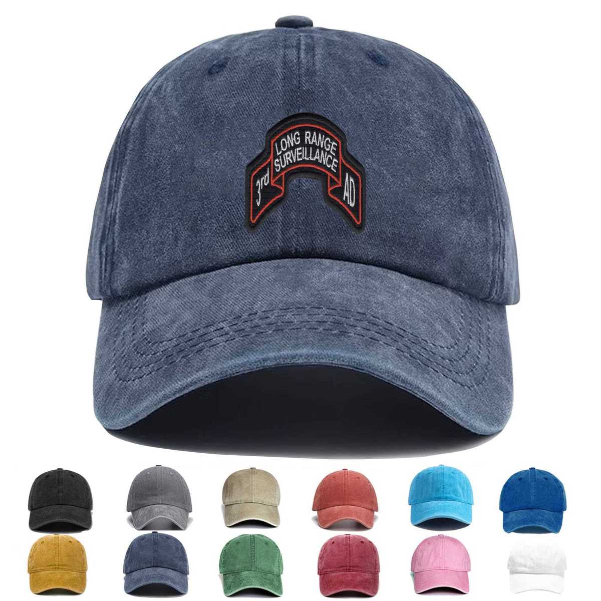 3rd Armored Division Long Range Embroidered Hat - Custom Hat