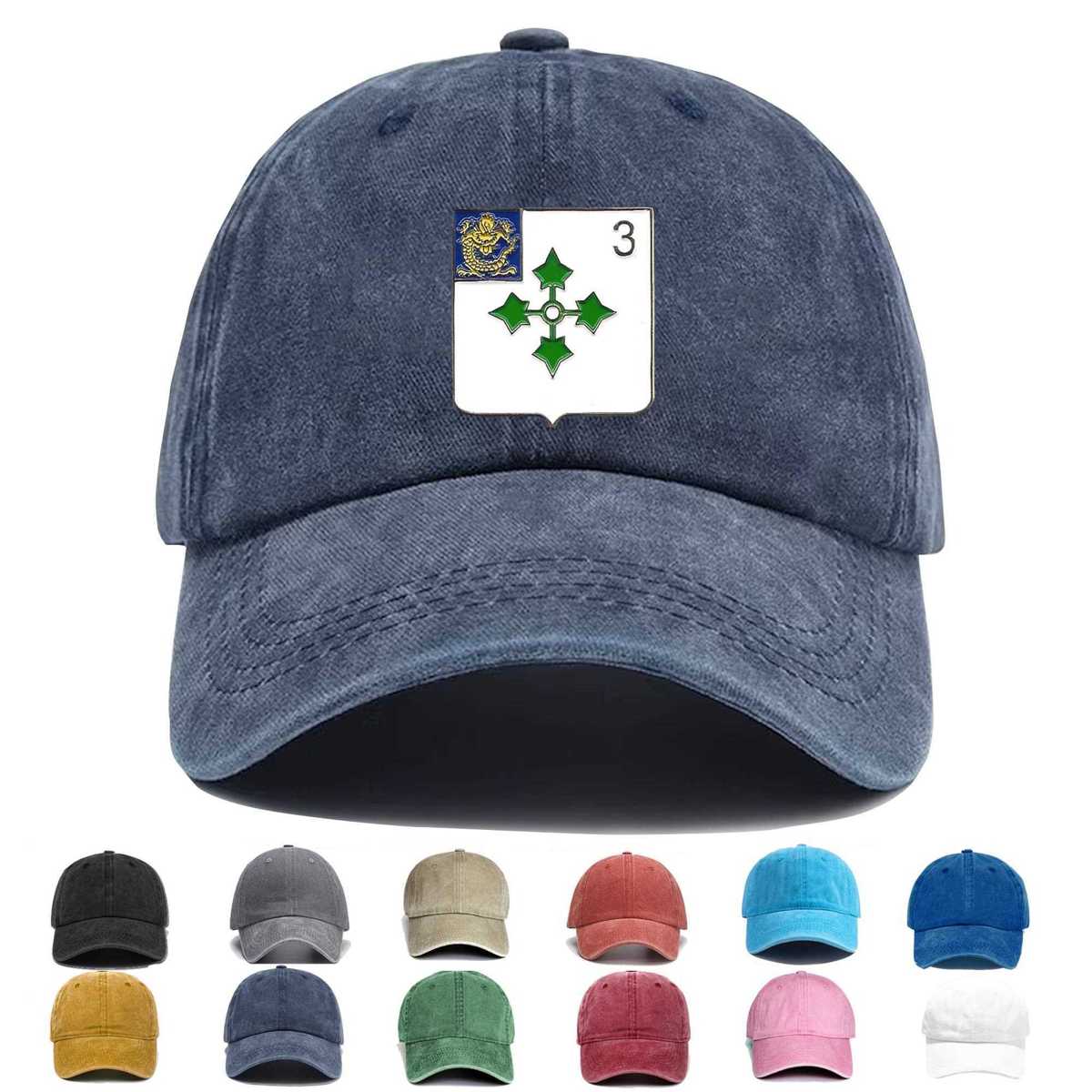 3rd Battalion 47th Infantry Regiment Military Pin Embroidered Hat - Custom Hat