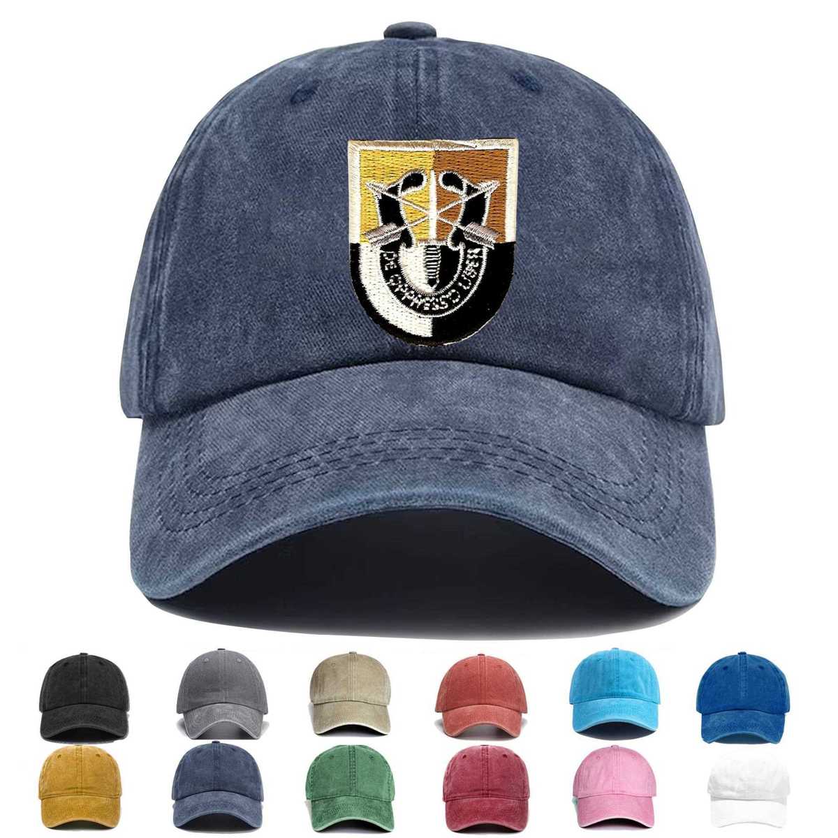 3rd Special Forces Group Flash With Crest Embroidered Hat - Custom Hat
