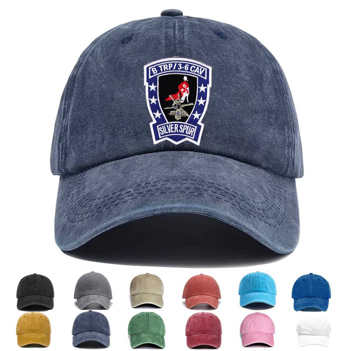 3rd Squadron 6th Air Cavalry Aviation Attack Regiment B Troop Embroidered Hat - Custom Hat