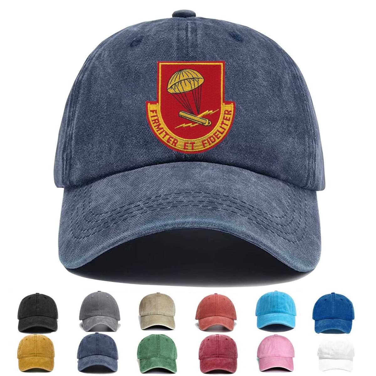4 Hat_377th Airborne Field Artillery Battalion Wwii Embroidered Hat - Custom Hat