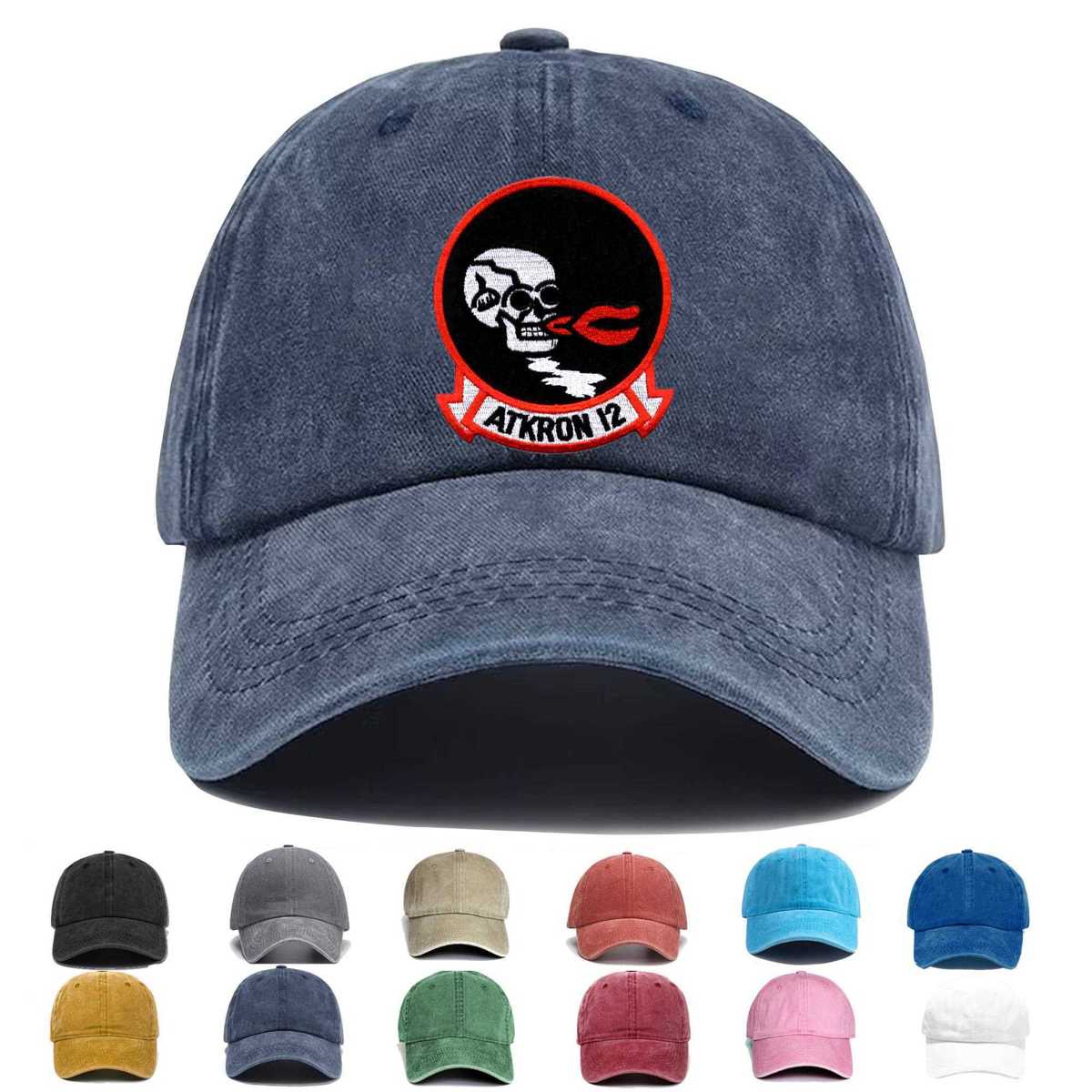 4 Hat_va 12 Attack Squadron Embroidered Hat - Custom Hat