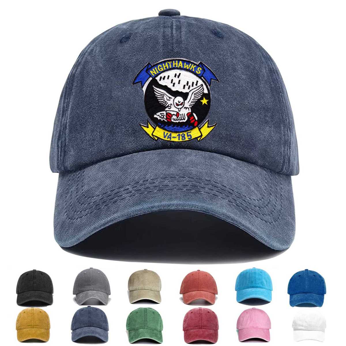 4 Hat_va 185 Nighthawks Embroidered Hat - Custom Hat