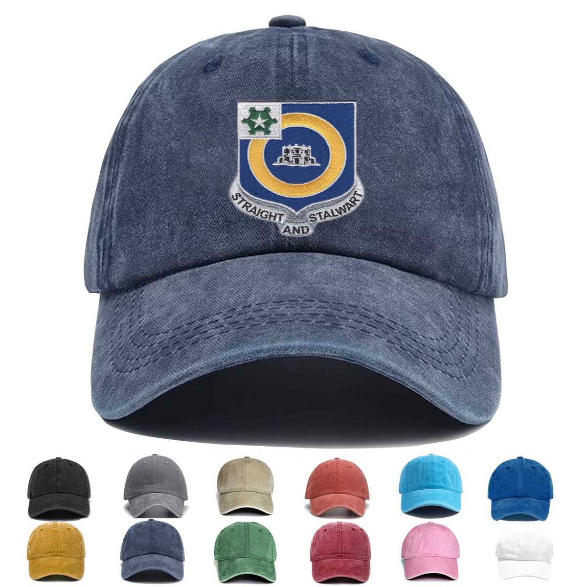 41st Infantry Regiment Straight And Stalwart Embroidered Hat - Custom Hat