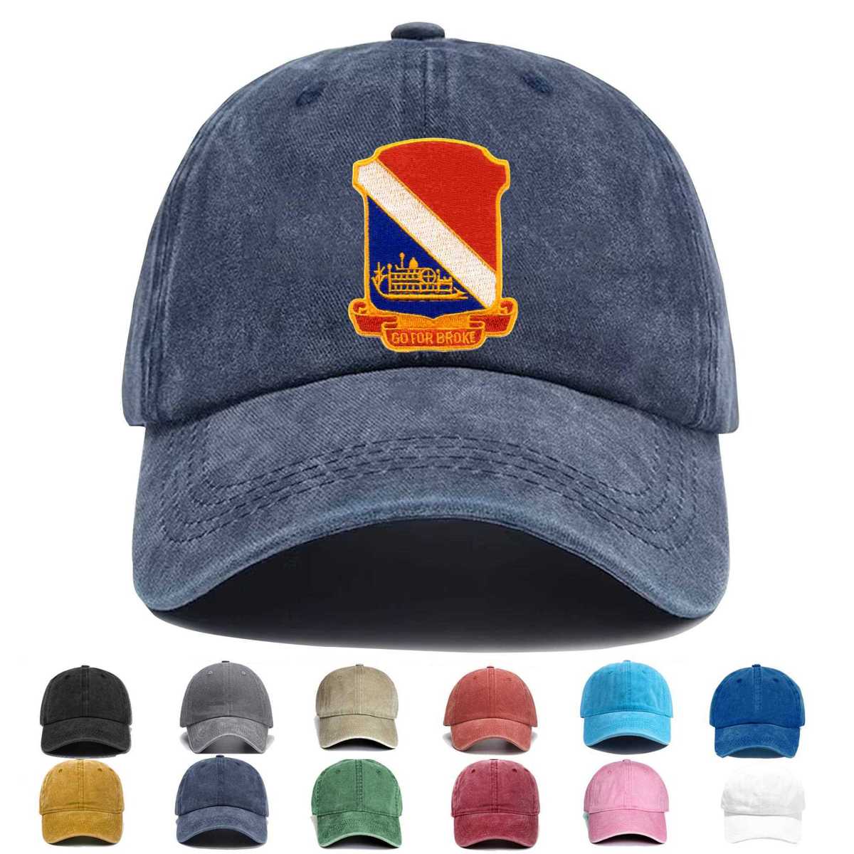442nd Infantry Regiment Wwii B Version Embroidered Hat - Custom Hat
